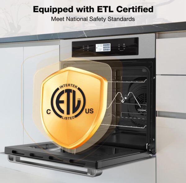 thermomate 24" Electric Built-in Wall Oven 2.6 Cu.Ft. Convection Ovens, Sensor, stainless steel - Image 2