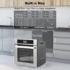 thermomate 24" Electric Built-in Wall Oven 2.6 Cu.Ft. Convection Ovens, Sensor, stainless steel - Image 7