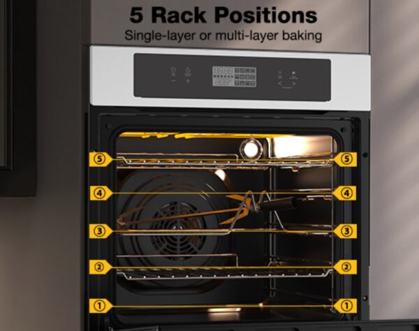 thermomate 24" Electric Built-in Wall Oven 2.6 Cu.Ft. Convection Ovens, Sensor, stainless steel - Image 10