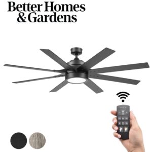 Better Homes & Gardens 62'' Black Modern LED Angled Indoor Ceiling