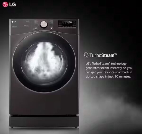 LG TurboWash 360 5-cu ft High Efficiency Stackable Steam Cycle Smart Front-Load Washer and dryer - Image 2