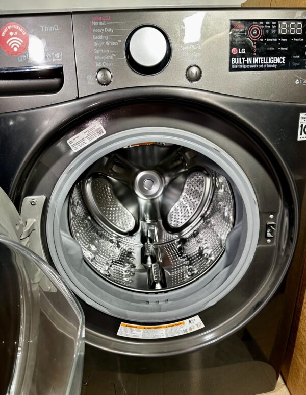 LG TurboWash 360 5-cu ft High Efficiency Stackable Steam Cycle Smart Front-Load Washer and dryer - Image 15