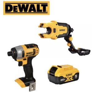 DEWALT 20-Volt MAX Lithium-Ion Cordless 1/4 in Impact Driver and IMPACT CONNECT Copper Pipe Cutter