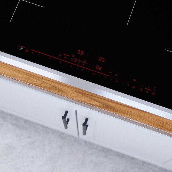 Bosch 800 Series Smart 30-in 4 burners Black with Stainless Steel Strip induction Cooktop - Image 9