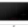 Bosch 800 Series Smart 30-in 4 burners Black with Stainless Steel Strip induction Cooktop - Image 4