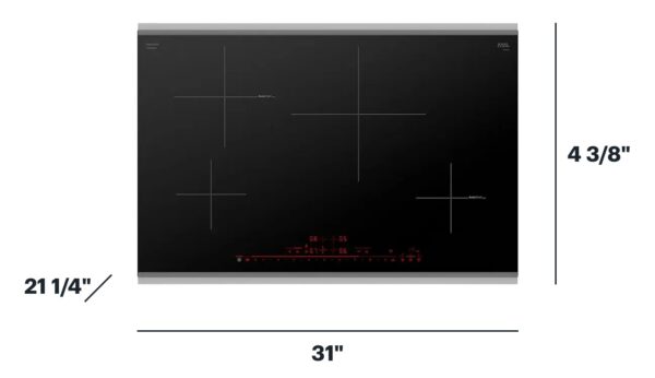 Bosch 800 Series Smart 30-in 4 burners Black with Stainless Steel Strip induction Cooktop - Image 4
