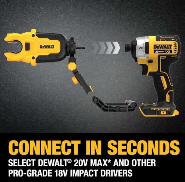 DEWALT 20-Volt MAX Lithium-Ion Cordless 1/4 in Impact Driver and IMPACT CONNECT Copper Pipe Cutter - Image 9