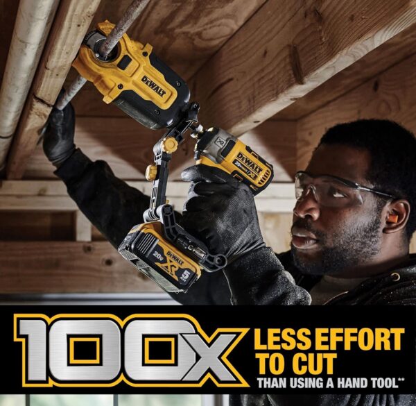 DEWALT 20-Volt MAX Lithium-Ion Cordless 1/4 in Impact Driver and IMPACT CONNECT Copper Pipe Cutter - Image 10