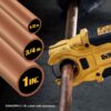 DEWALT 20-Volt MAX Lithium-Ion Cordless 1/4 in Impact Driver and IMPACT CONNECT Copper Pipe Cutter - Image 11