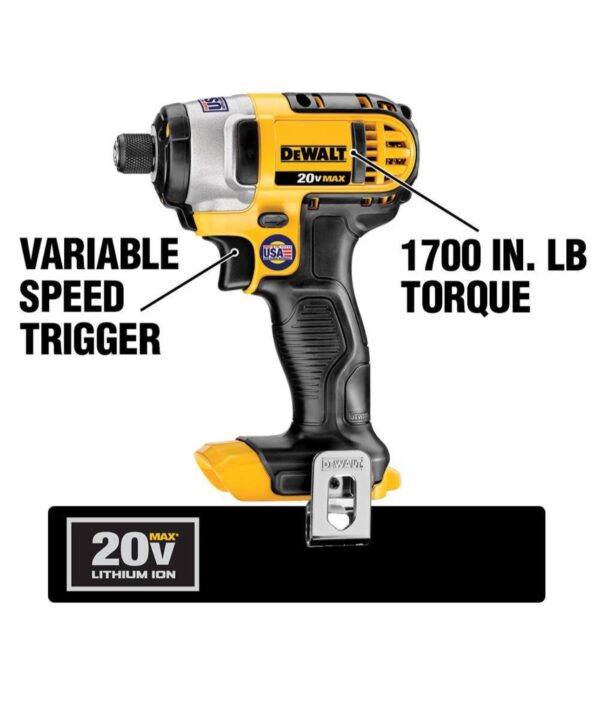 DEWALT 20-Volt MAX Lithium-Ion Cordless 1/4 in Impact Driver and IMPACT CONNECT Copper Pipe Cutter - Image 3