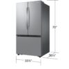 Samsung Standard-Depth Mega Capacity 32-cu ft 3 -Door Smart French Door Refrigerator Stainless Steel - Image 3