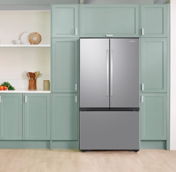 Samsung Standard-Depth Mega Capacity 32-cu ft 3 -Door Smart French Door Refrigerator Stainless Steel - Image 8