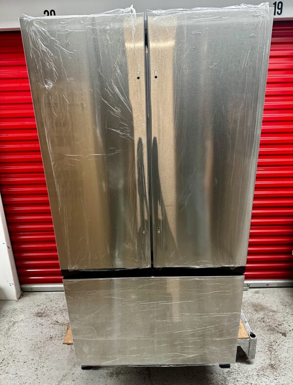 Samsung Standard-Depth Mega Capacity 32-cu ft 3 -Door Smart French Door Refrigerator Stainless Steel - Image 12