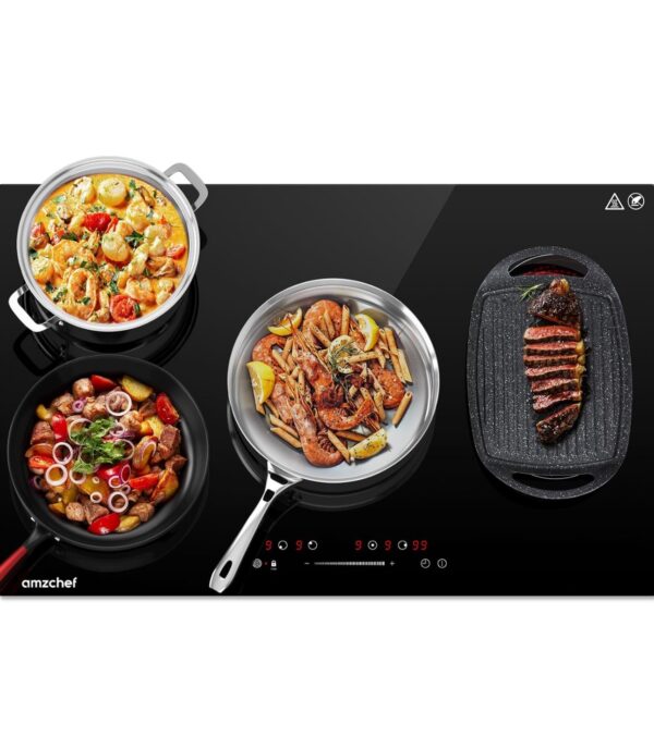 AMZCHEF Built-in Radiant Electric Cooktop 30 Inch, 240V With 4 Burners and Sensor Touch Control - Image 8