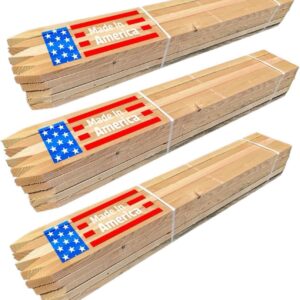 Sandbaggy 48" Wooden Grading Stakes - Heavy Duty Stakes for Construction, Gardening, and more 120pcs