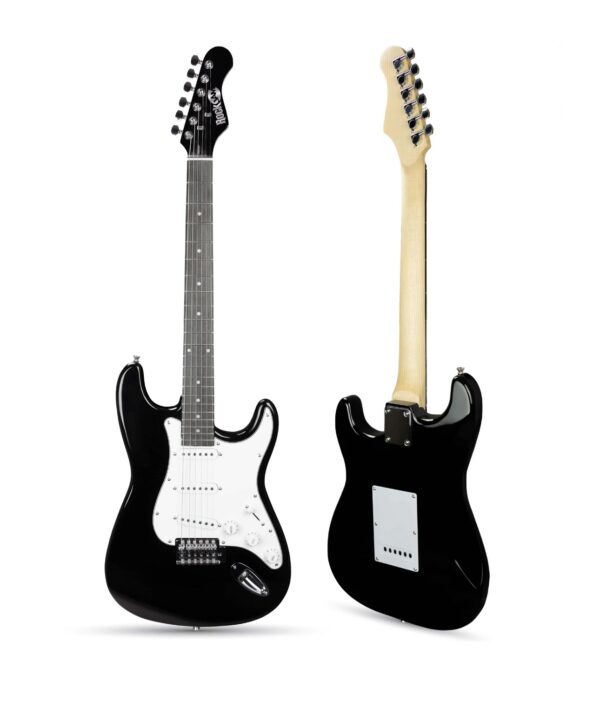 RockJam Black Electric Guitar with Guitar Bag - Image 6