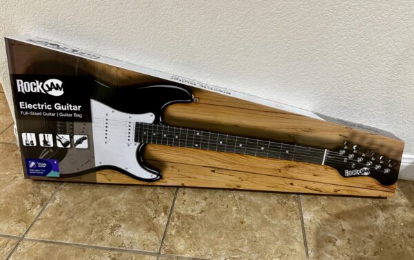 RockJam Black Electric Guitar with Guitar Bag - Image 8
