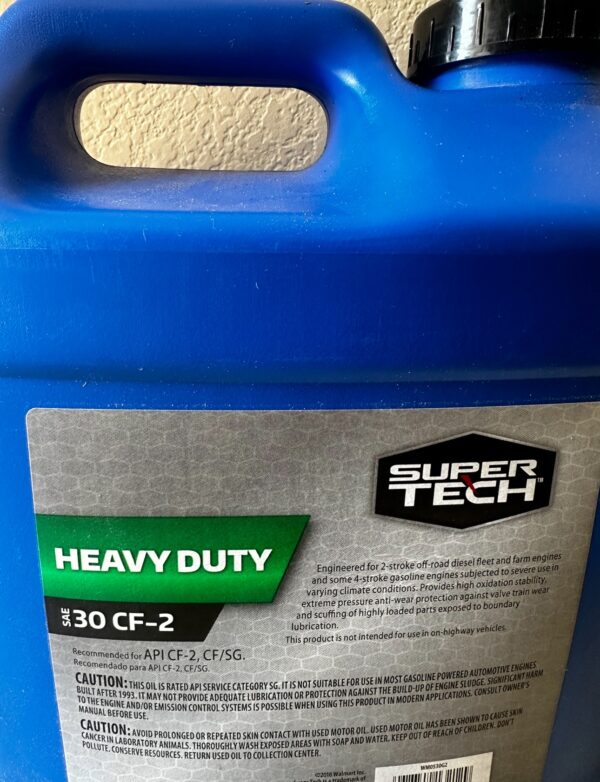 Super Tech Heavy Duty SAE 30 Motor Oil, 2 Gallons - Image 8