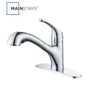 Mainstays Pull Out Kitchen Faucet in Chrome