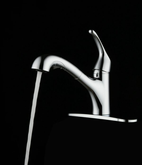 Mainstays Pull Out Kitchen Faucet in Chrome - Image 4