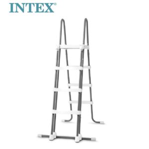 Intex 28076E Deluxe Pool Ladder with Removable Steps for Intex Pools with Wall Height of 48 Inch