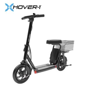 Hover-1 Alpha Cargo Foldable Electric Scooter with 300W Brushless Motor, 16 mph Max Speed, 12” Tires