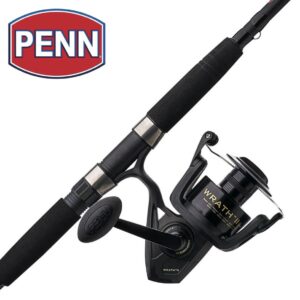 PENN Wrath II Fishing Spinning Combos, 10' Heavy Rod, 8000 Reel