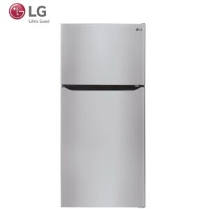 LG 24-cu ft Top-Freezer Refrigerator with Ice Maker (Printproof Stainless Steel) Garage Ready