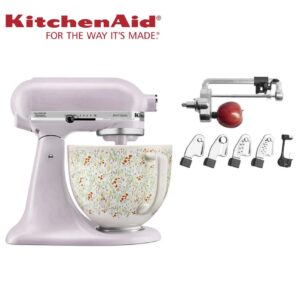 KitchenAid Artisan Series 5-Quart Tilt-Head Stand Mixer, Wildflower with Ceramic Bowl and Spiralizer