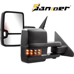Towing Mirror for 2019-2022 Dodge Ram 1500 -Power Glass Heated Turn Signal Running Light Puddle Lamp