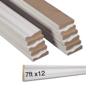 9/32-in x 2-1/4-in x 7-ft Primed MDF C214 ACOL Casing 12 -Pack
