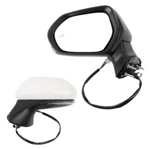 OEM Power Side Mirrors for Toyota Camry 2018-2024 Heated, BSM, and turn signals Left and Right White