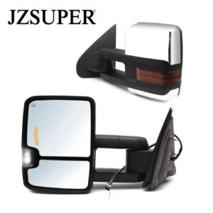 JZSUPER Towing Mirrors fit for 2014-2018 Chevy Silverado GMC Sierra 1500 2500 3500 with Turn Signal
