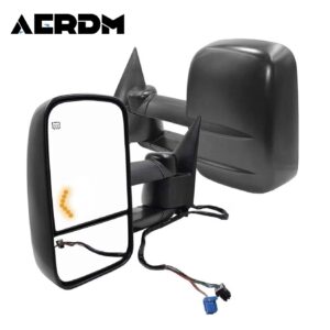 Towing Mirrors Pair Fit for 2003-2007 For Chevy Silverado, GMC Sierra Trucks (07 Classic Model Only)