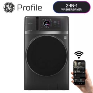 GE Profile 4.8 cu.ft.Smart UltraFast Electric Washer & Dryer Combo all in 1 Carbon Graphite Ventless