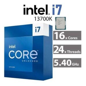 Intel Core i7-13700K Gaming Desktop Processor 16 cores 5.40 GHz ,with Integrated Graphics - Unlocked