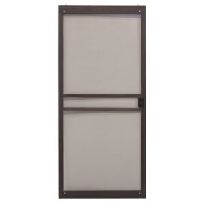 RiteScreen 30-in x 80-in Bronze Aluminum Sliding Patio Screen Door