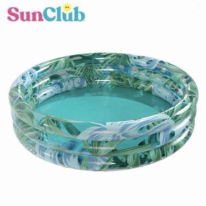 Sunclub Palm 62" Round Soft-Sided 3-Ring Inflatable Pool, 6 & up