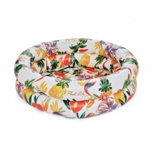 Float Life by Funboy Inflatable Round 2-Ring Pool, Tropical Paradise, 48" Diameter, Children 6+